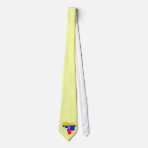 Venezuela flag houette tie