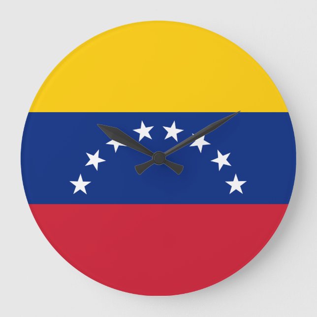 Venezuela flag large clock (Front)