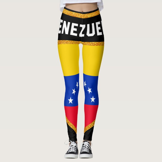 Venezuela Flag Leggings (Front)