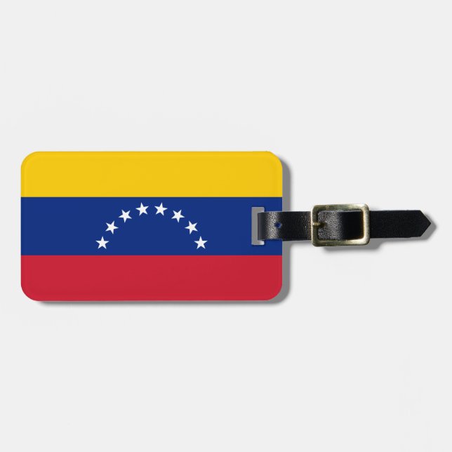 Venezuela flag luggage tag (Front Horizontal)