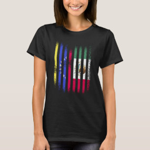 Venezuela Flag Mexico Grown Country Flags Stripes T-Shirt
