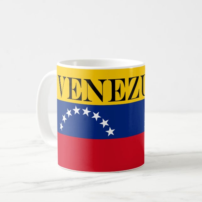Venezuela flag patriotic Venezuelans Coffee Mug (Front Left)