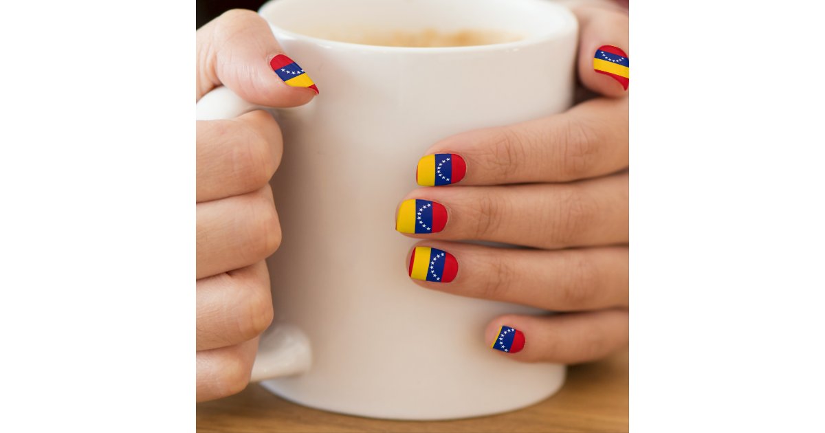 Venezuela flag patriotic Venezuelans Minx Nail Art | Zazzle