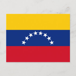 Venezuela flag patriotic Venezuelans Postcard