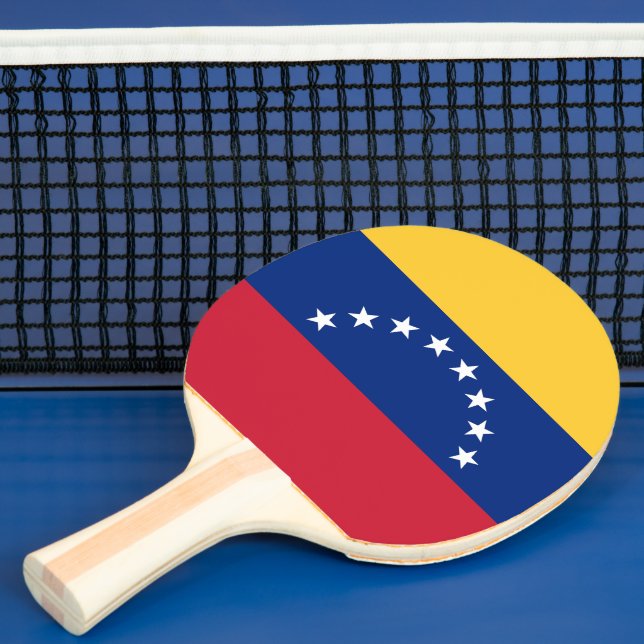 Venezuela flag ping pong paddle (Insitu)