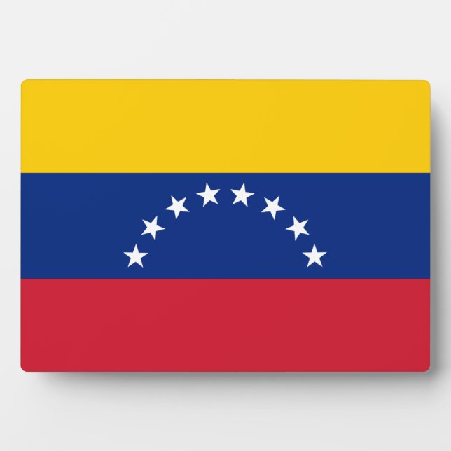 Venezuela flag plaque (Front)