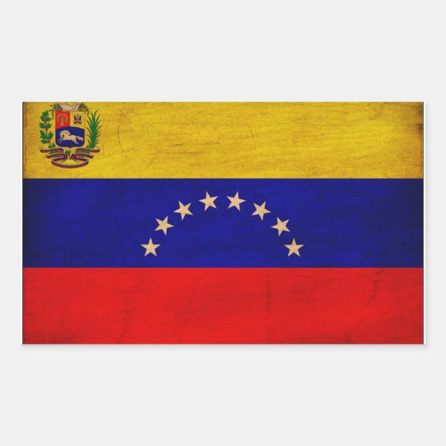Venezuela Flag Rectangular Sticker (Front)