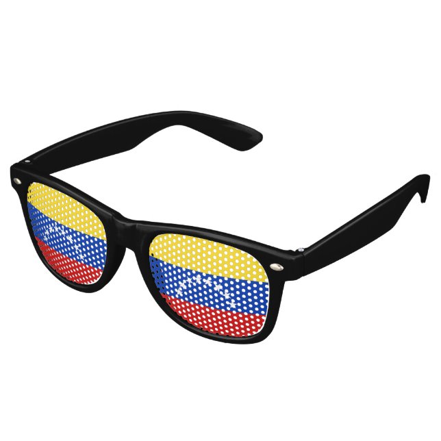 Venezuela Flag Retro Sunglasses (Angled)
