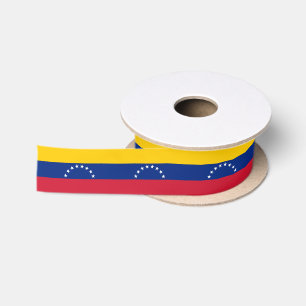 Venezuela Flag Ribbon, patriotic Venezuela Satin Ribbon