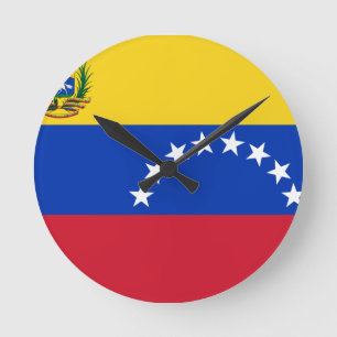 Venezuela Flag Round Clock