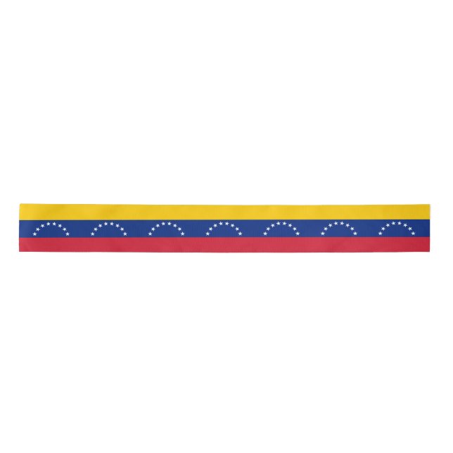 Venezuela Flag Satin Ribbon (Front)