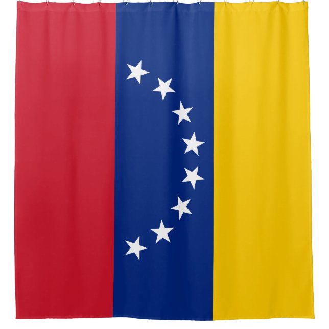 Venezuela flag shower curtain (Front)