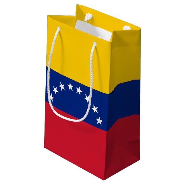 Venezuela Flag Small Gift Bag (Back Angled)