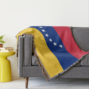 Venezuela flag throw blanket