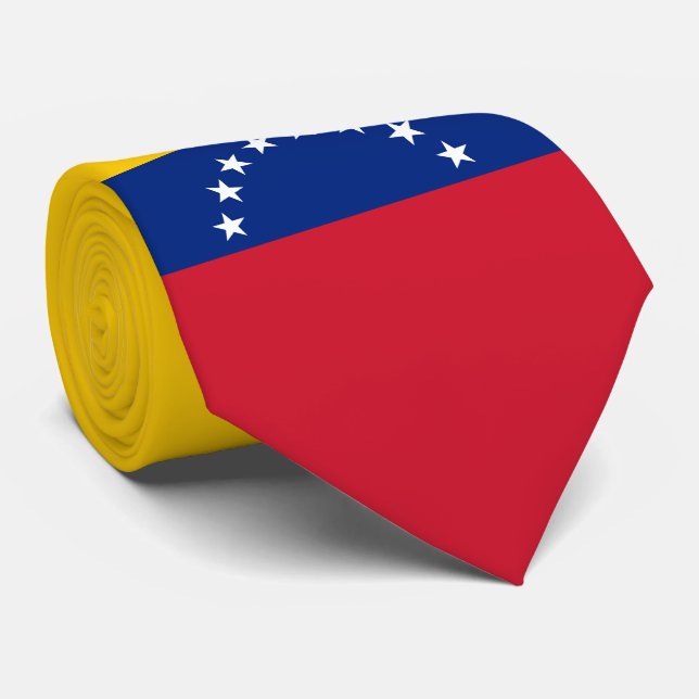 Venezuela Flag Tie (Rolled)