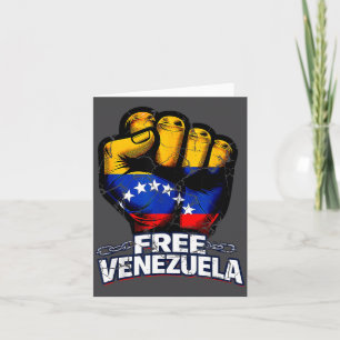 Venezuela Flag Venezuela Libre 2026  Card