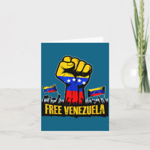 Venezuela Flag Venezuela Libre 2026  Card