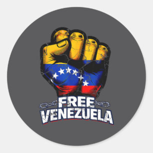 Venezuela Flag Venezuela Libre 2026 Classic Round Sticker