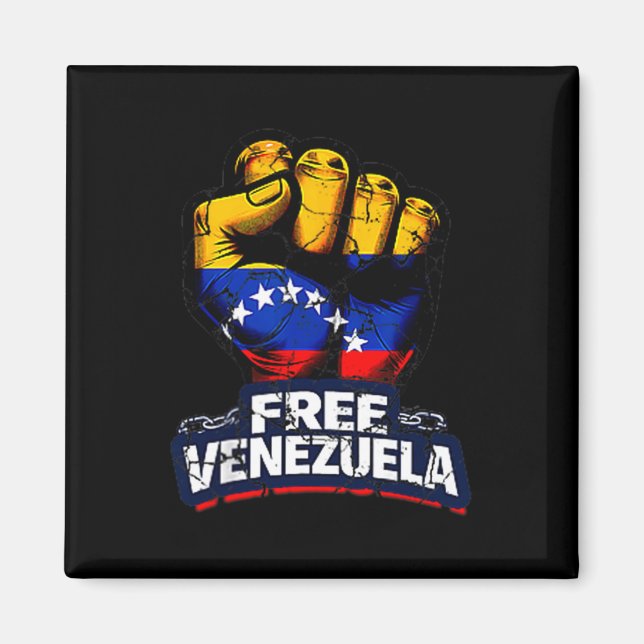 Venezuela Flag Venezuela Libre 2026  Magnet (Front)