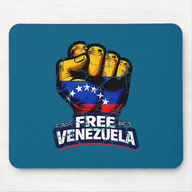 Venezuela Flag Venezuela Libre 2026  Mouse Mat (Front)