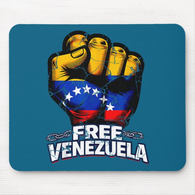Venezuela Flag Venezuela Libre 2026  Mouse Mat (Front)