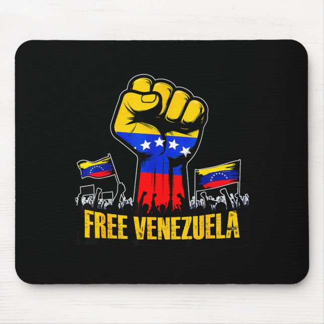 Venezuela Flag Venezuela Libre 2026  Mouse Mat (Front)