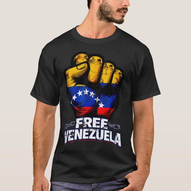 Venezuela Flag Venezuela Libre 2026  T-Shirt (Front)