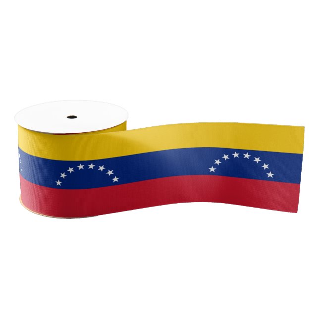 Venezuela Flag & Venezuela travel, holiday/sports Grosgrain Ribbon (Spool)