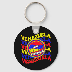 Venezuela Flag Venezuelan Pride Lips  Key Ring