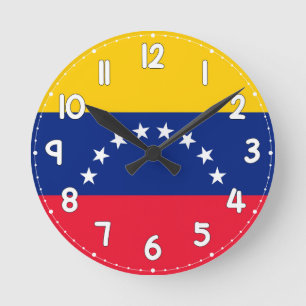 Venezuela Flag Wall Clock - Flag of Venezuela