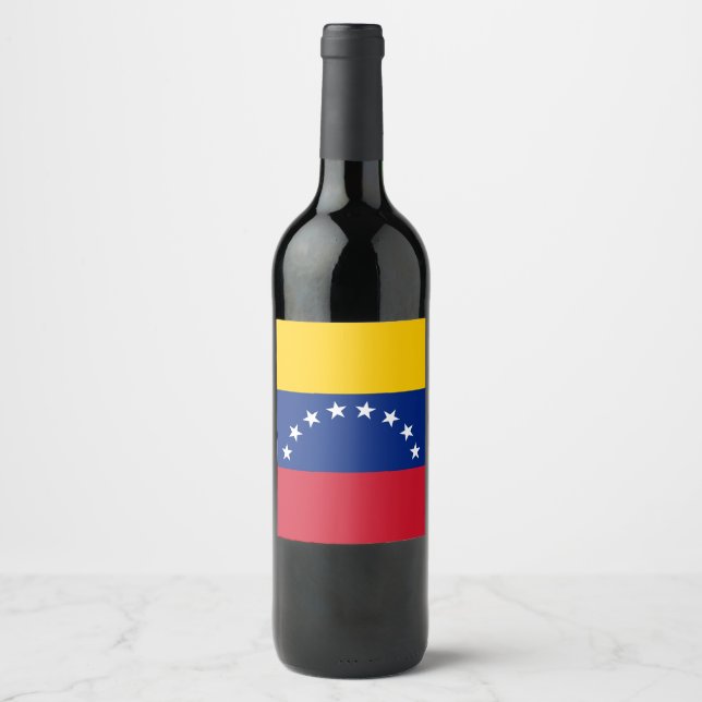 Venezuela flag wine label (Front)