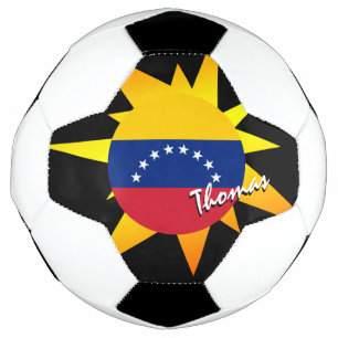 Venezuela Football & Venezuelan Flag / BANG