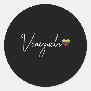 Venezuela He Pride Venezuelan Flag Classic Round Sticker