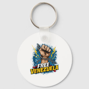 Venezuela Heart Venezuela Flag Design Key Ring