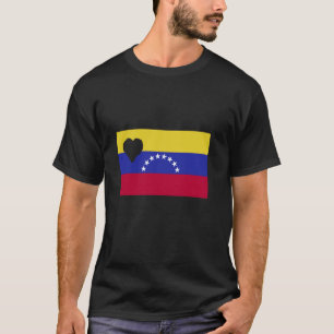 Venezuela Heart Venezuelan Roots Flag Proud South T-Shirt