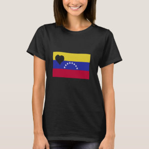 Venezuela Heart Venezuelan Roots Flag Proud South T-Shirt