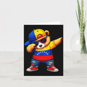 Venezuela Hispanic Heritage Venezuelan Bear Dabbin Card