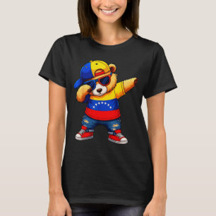 Venezuela Hispanic Heritage Venezuelan Bear Dabbin T-Shirt