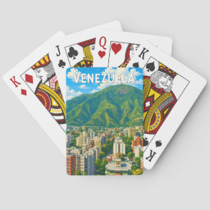 Venezuela Illustration Travel Art Vintage Playing Cards