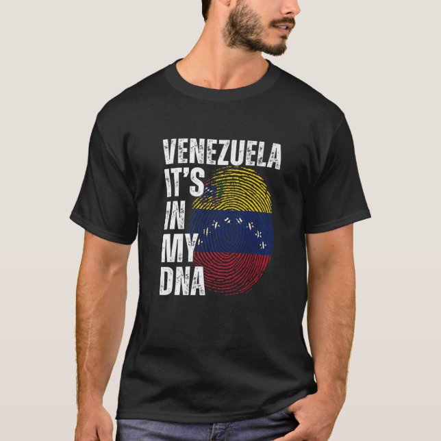 Venezuela It's In My DNA Matching Venezuelan Men W T-Shirt (Front)