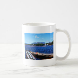 Venezuela Jungle Landscape with Boats Coffee Mug