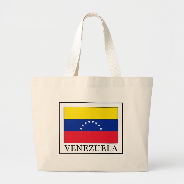 Venezuela Large Tote Bag (Front)