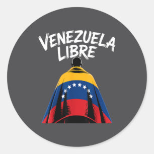 Venezuela Libre 2026 Venezuela Flag  Classic Round Sticker