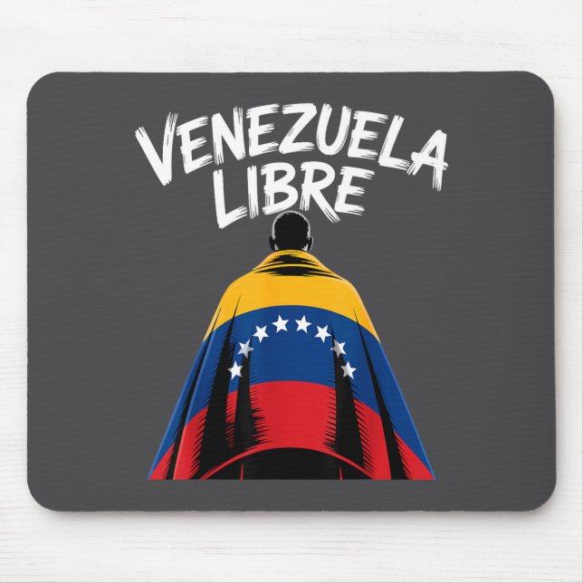 Venezuela Libre 2026 Venezuela Flag  Mouse Mat (Front)