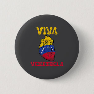 Venezuela Libre 2026 Venezuela Heart Flag 6 Cm Round Badge