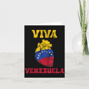Venezuela Libre 2026 Venezuela Heart Flag  Card