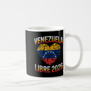 Venezuela Libre 2026 Venezuela Heart Flag  Coffee Mug