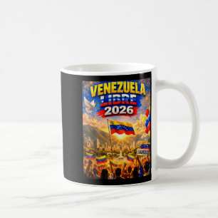 Venezuela Libre 2026 Venezuela Heart Flag  Coffee Mug