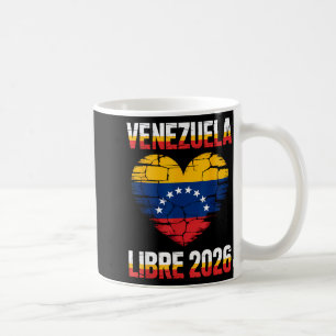 Venezuela Libre 2026 Venezuela Heart Flag  Coffee Mug