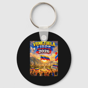 Venezuela Libre 2026 Venezuela Heart Flag  Key Ring